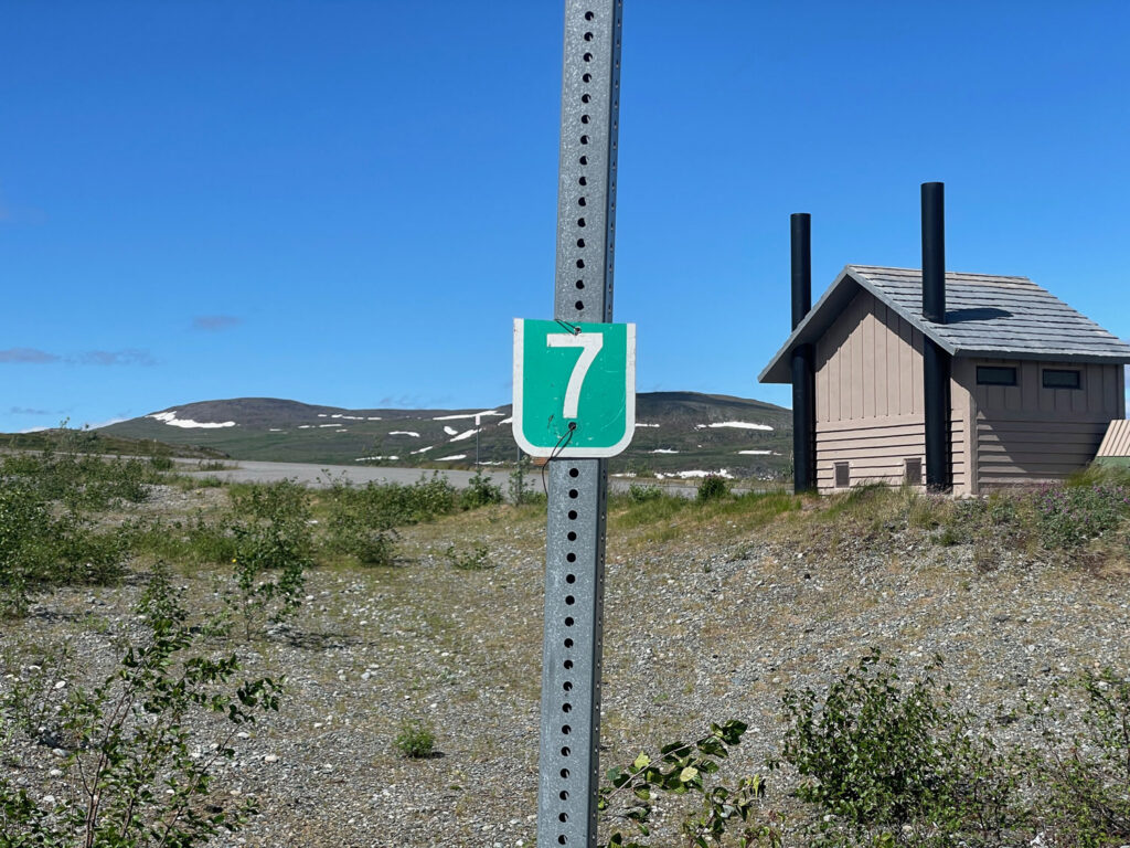 Mile marker photographed during field research.