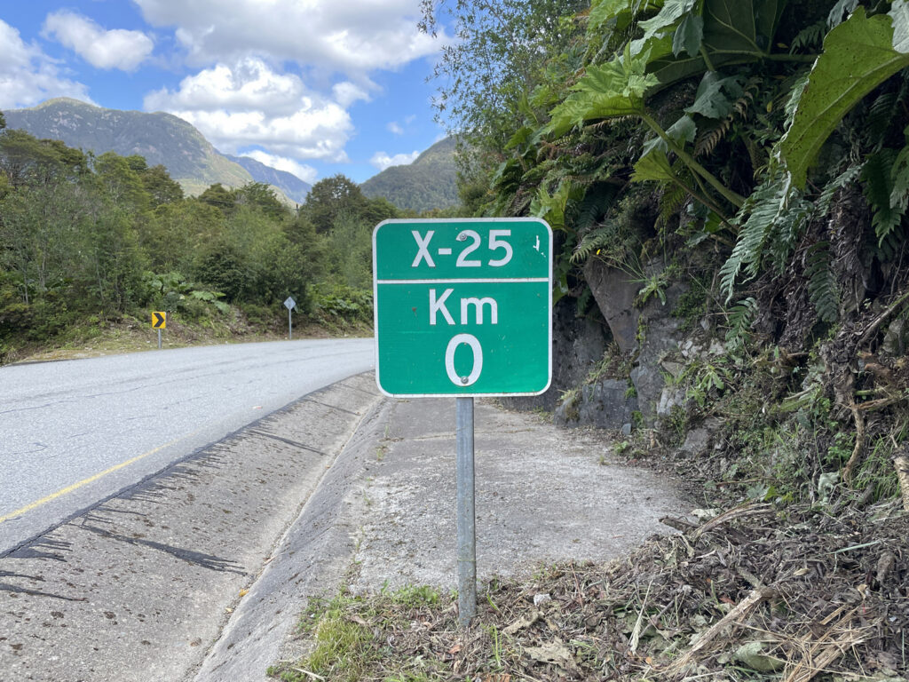 Mile marker photographed during field research.