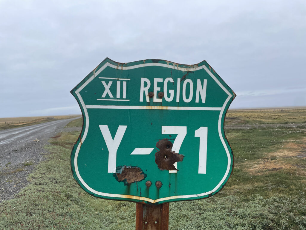 Mile marker photographed during field research.