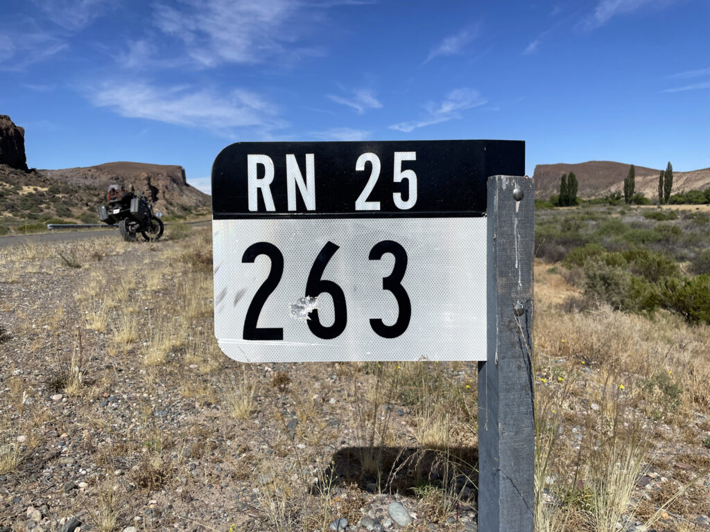 Mile marker photographed during field research.