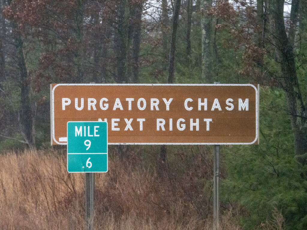 Mile marker photographed during field research.