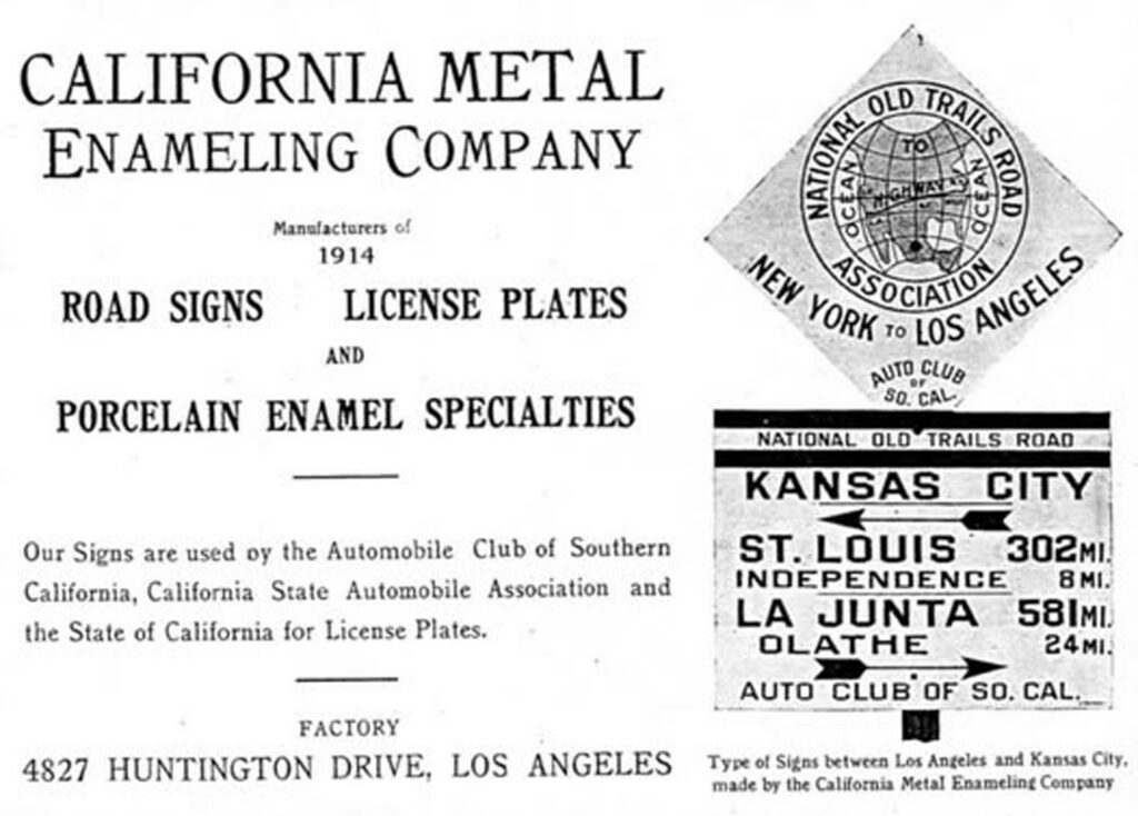 CAMEO advertisement for porcelain enamel signs and plates.