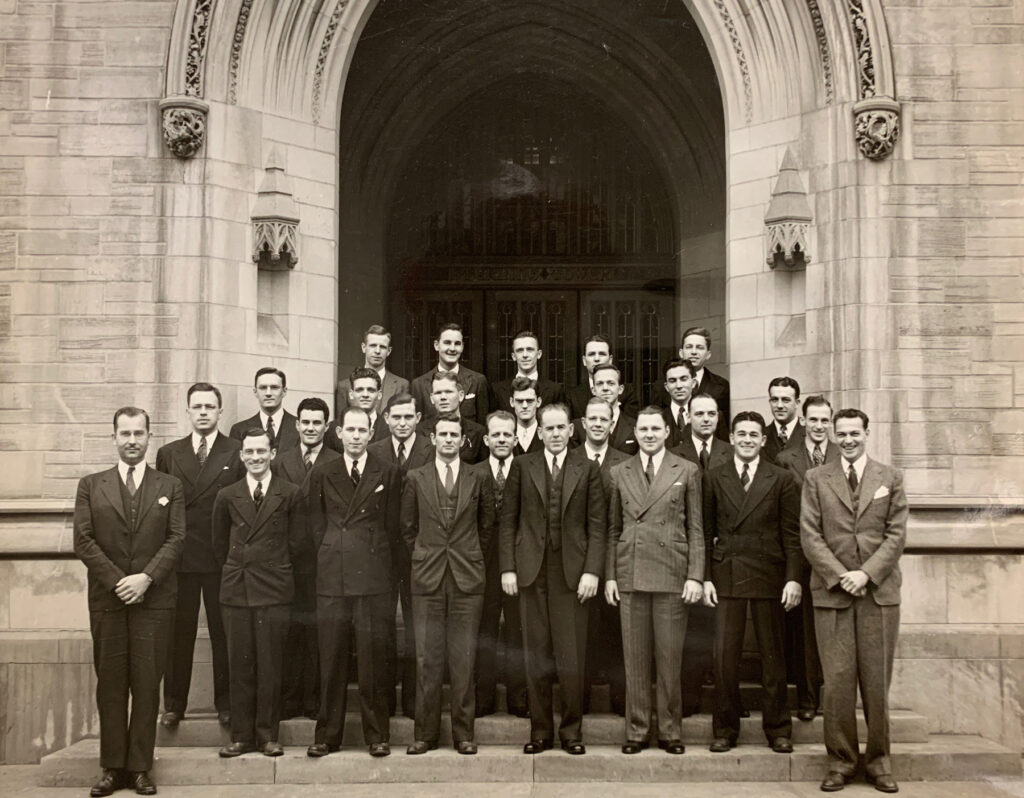 The Yale Bureau of Street Traffic Research. Forbes is second from left in the first row.