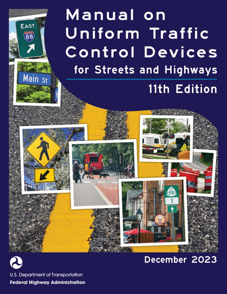 Cover of the 2023 Manual on Uniform Traffic Control Devices.