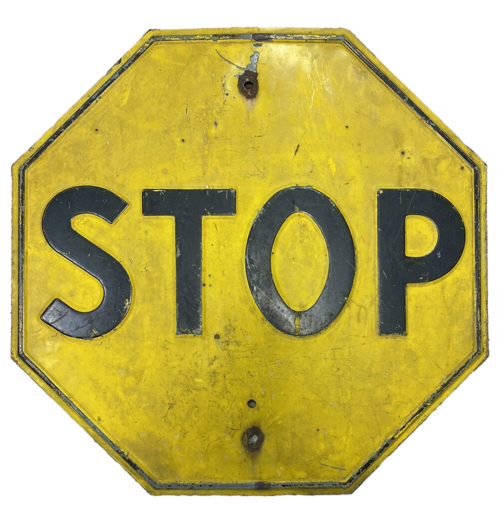 For over two decades, stop signs were yellow because red pigments faded too quickly to remain effective.