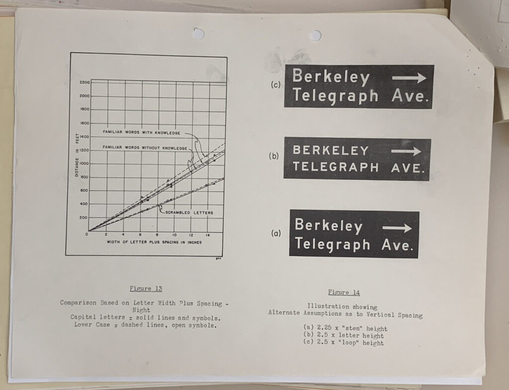 Data from the original paper delivered to the California Division of Highways