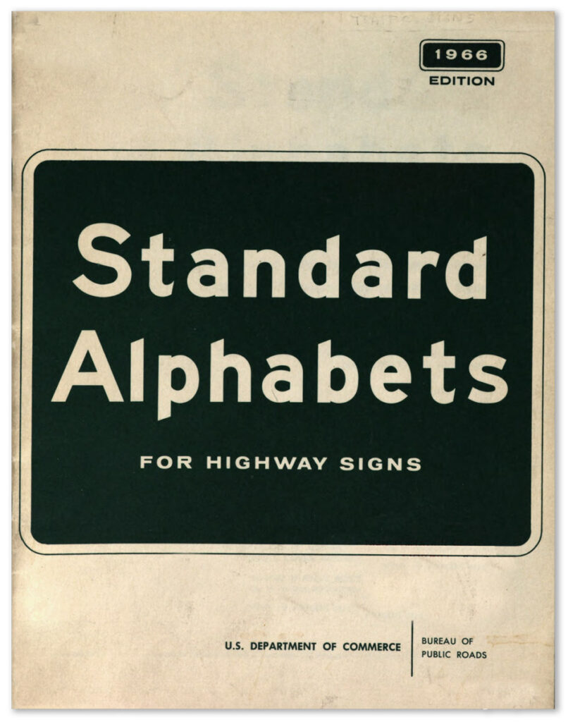 Standard Alphabets for Highway Signs 1966